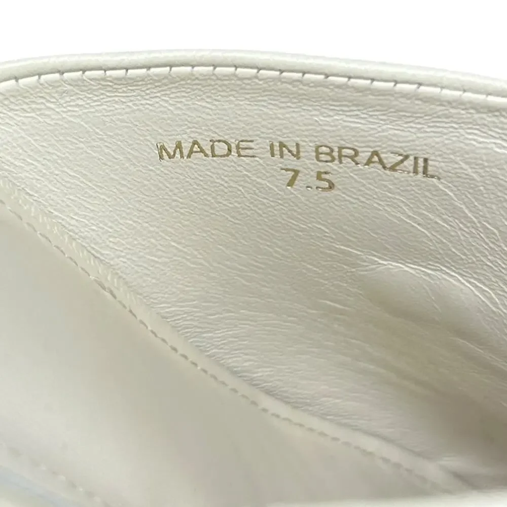 Larroudé Women's 'Zuzi Bit Mule' Leather Clog Slip-On Retro Ivory White Size 7.5 - Picture 15 of 15